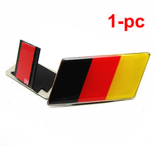 Load image into Gallery viewer, German Flag Car Front Grille Emblem Badge for Volkswagen Scirocco GOLF 7 Golf 6 Polo GTI VW Tiguan for Audi A4 A6 Trailer Label Car Accessories