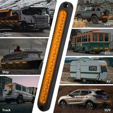 Load image into Gallery viewer, 12V Car Brake Light Universal 15led Car Brake Light Bar Rear Brake Light Side Marker Turn Signal Stop Lamp Warning For Trailer Truck