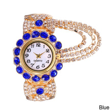 Load image into Gallery viewer, Luxury Rhinestone Quartz Watch Shiny Fashion Women Watches Stable Performance Bracelet Watch for Daily Life Ladies Wristwatch