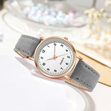 Load image into Gallery viewer, Fashion Women Watch Casual Leather Belt Watches Simple Ladies' Small Dial Quartz Clock Dress Wristwatches