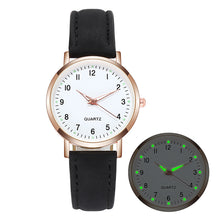 Load image into Gallery viewer, Fashion Women Watch Casual Leather Belt Watches Simple Ladies' Small Dial Quartz Clock Dress Wristwatches