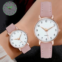 Load image into Gallery viewer, Fashion Women Watch Casual Leather Belt Watches Simple Ladies' Small Dial Quartz Clock Dress Wristwatches