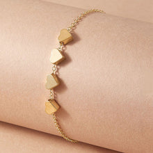 Load image into Gallery viewer, Elegant Women Heart Pendent Bracelets for Women Vintage Chain Wrist Bands Bangles for Girls Hands Jewelry