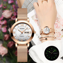 Load image into Gallery viewer, Luxury Rose Gold Watch Women Bracelet Watches Top Brand Ladies Casual Quartz Watch Steel Women's Wristwatch