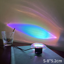 Load image into Gallery viewer, Eye of The Sky Led Crystal Table Lamp Egg-shaped Sunset Projector Lamp Home Bedroom Decoration Lights Studio Designer Lamp