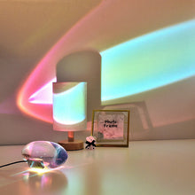 Load image into Gallery viewer, Eye of The Sky Led Crystal Table Lamp Egg-shaped Sunset Projector Lamp Home Bedroom Decoration Lights Studio Designer Lamp