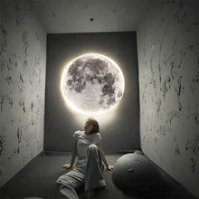 Load image into Gallery viewer, Modern LED Moon Wall Lamp Indoor Lighting Night Light for Studio Living Bedroom Home Decor Background Fixture Lights