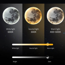 Load image into Gallery viewer, Modern LED Moon Wall Lamp Indoor Lighting Night Light for Studio Living Bedroom Home Decor Background Fixture Lights