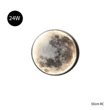 Load image into Gallery viewer, Modern LED Moon Wall Lamp Indoor Lighting Night Light for Studio Living Bedroom Home Decor Background Fixture Lights