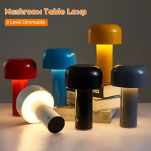 Load image into Gallery viewer, Mushroom Table Lamp Night Light Portable Cordless Touch Rechargeable Decor Lamp USB Bedside Lamp Desktop Lamp