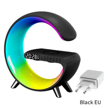Load image into Gallery viewer, LED App Control RGB Night Light Atmosphere Lamps Digital Alarm Clock Speaker Wireless Charger Children Sleep Bedroom Decoration