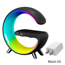 Load image into Gallery viewer, LED App Control RGB Night Light Atmosphere Lamps Digital Alarm Clock Speaker Wireless Charger Children Sleep Bedroom Decoration