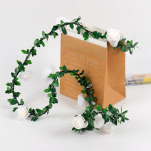 Load image into Gallery viewer, 1.5M/3M 10/20LEDs Rose Flower LED Fairy String Lights Battery Powered Wedding Valentines Day Event Party Garland Decor Lamp
