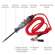 Load image into Gallery viewer, DC 6V 12V 24V Auto Circuit Tester Electrical Truck Voltage Tester Pen Probe Lamp Auto Car Light Circuit Tester Lamp Detector Diagnostic Test Tools
