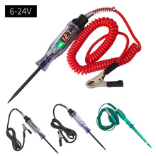 Load image into Gallery viewer, DC 6V 12V 24V Auto Circuit Tester Electrical Truck Voltage Tester Pen Probe Lamp Auto Car Light Circuit Tester Lamp Detector Diagnostic Test Tools