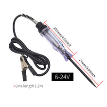Load image into Gallery viewer, DC 6V 12V 24V Auto Circuit Tester Electrical Truck Voltage Tester Pen Probe Lamp Auto Car Light Circuit Tester Lamp Detector Diagnostic Test Tools