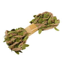 Load image into Gallery viewer, 3M Simulation Green Leaves Weaving Hemp Rope DIY Wedding Birthday Wedding Decoration Rattan Gift Bouquet Packaging Rope