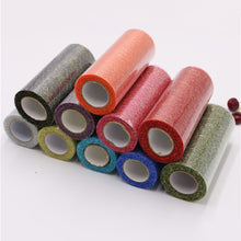 Load image into Gallery viewer, 10Yard/Roll 6Inch Organza Tulle Roll Spool Fabric Ribbon DIY Tutu Skirt Gift Craft Party Chair Sash Wedding Party Decoration Gold Silver