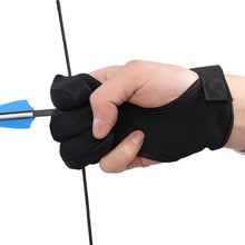 Load image into Gallery viewer, Archery Three-Finger Gloves Breathable Elastic Nylon Cotton Material Hunting Shooting Bow Sports Gloves Equipped With Beginner Competitive Protective Gear