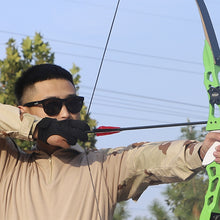 Load image into Gallery viewer, Archery Three-Finger Gloves Breathable Elastic Nylon Cotton Material Hunting Shooting Bow Sports Gloves Equipped With Beginner Competitive Protective Gear