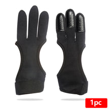 Load image into Gallery viewer, Archery Three-Finger Gloves Breathable Elastic Nylon Cotton Material Hunting Shooting Bow Sports Gloves Equipped With Beginner Competitive Protective Gear