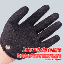 Load image into Gallery viewer, 1PCS Non-Slip Latex Gloves For Catching Fish Anti-Sting Anti-Tying Waterproof Hand Protection Belt Magnetic Buckle Hunting Fishing Gloves Fishing Gear Supplies
