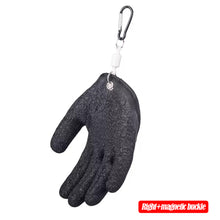 Load image into Gallery viewer, 1PCS Non-Slip Latex Gloves For Catching Fish Anti-Sting Anti-Tying Waterproof Hand Protection Belt Magnetic Buckle Hunting Fishing Gloves Fishing Gear Supplies