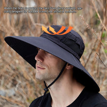 Load image into Gallery viewer, Multifunctional Outdoor Sun Visor With Enlarged Brim Fishing Fisherman's Hat Strap Removable Curtain Face Neck Protection Mountaineering Uv Protection Sun Hat