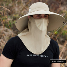 Load image into Gallery viewer, Multifunctional Outdoor Sun Visor With Enlarged Brim Fishing Fisherman's Hat Strap Removable Curtain Face Neck Protection Mountaineering Uv Protection Sun Hat