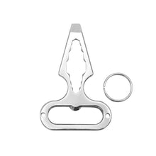 Load image into Gallery viewer, EDC Stainless Steel Multifunctional Inner Corner Wrench Self-Defense Spike Nail Screwdriver Key Ring Outdoor Camping Survival Supplies