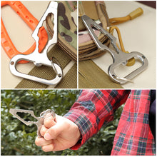 Load image into Gallery viewer, EDC Stainless Steel Multifunctional Inner Corner Wrench Self-Defense Spike Nail Screwdriver Key Ring Outdoor Camping Survival Supplies