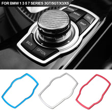 Load image into Gallery viewer, Car Styling Interior Multimedia Buttons Cover Molding Trim For BMW 1 3 5 7 Series 3GT/5GT/X3/X5
