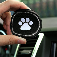 Load image into Gallery viewer, 1PC Car Cup Diamond Rhinestone Paw Bling Cup Holder Silicone Coasters Anti Slip Mats Water Pad Interior Accessories Decor