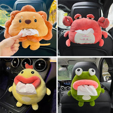 Load image into Gallery viewer, Cartoon Car Tissue Box Hanging Type Drawer Box Cover Car Seat Back Armrest Box Tissue Bag Paper Package Case