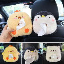 Load image into Gallery viewer, Cartoon Car Tissue Box Hanging Type Drawer Box Cover Car Seat Back Armrest Box Tissue Bag Paper Package Case