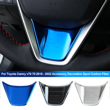 Load image into Gallery viewer, Car Steering Wheel Trims for Toyota Camry v70 70 2018 - 2022 Accessory Decoration Sport Carbon Fiber