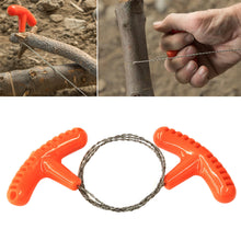 Load image into Gallery viewer, Outdoor Survival Tools Manual Hand Steel Wire Saw Hand Chain Saw Cutter Portable Travel Camping Emergency Gear Steel Wire Kits