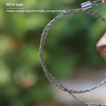 Load image into Gallery viewer, Portable Outdoor Manual Hand Steel Wire Saw Hand Chain Saw Cutter Travel Camping Emergency Gear Survival Tools Accessories
