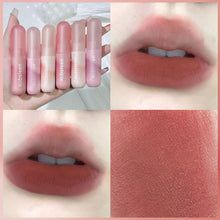Load image into Gallery viewer, Cute Waterproof Velvet Pink Brown Lip Glaze Matte Liquid Lipstick Nude Red Lip Mud Cheek Rouge Tint Women Cosmetics