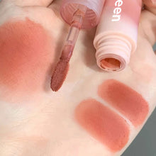 Load image into Gallery viewer, Cute Waterproof Velvet Pink Brown Lip Glaze Matte Liquid Lipstick Nude Red Lip Mud Cheek Rouge Tint Women Cosmetics