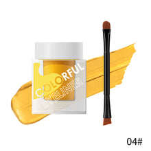Load image into Gallery viewer, Eyeliner Cream with Brush Waterproof Sweat-proof Liquid Eyeliner No Halo Easy Dye Quick Dry Eyeliner Women Cosmetics