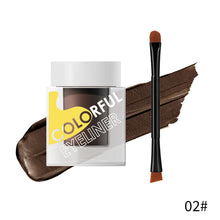 Load image into Gallery viewer, Eyeliner Cream with Brush Waterproof Sweat-proof Liquid Eyeliner No Halo Easy Dye Quick Dry Eyeliner Women Cosmetics