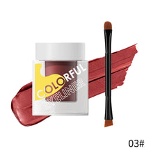 Load image into Gallery viewer, Eyeliner Cream with Brush Waterproof Sweat-proof Liquid Eyeliner No Halo Easy Dye Quick Dry Eyeliner Women Cosmetics