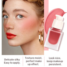 Load image into Gallery viewer, Hydrating Liquid Blush Moisturizing Toning and Brightening Natural Nude Blush Silky Liquid Blush Makeup Cosmetics