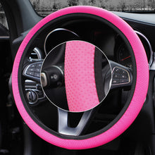 Load image into Gallery viewer, Universal 38cm Car Decor Steering Wheel Cover Interior Parts Protector Replacement Knitted fabric Car-styling Anti-Slip covers