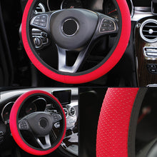 Load image into Gallery viewer, Universal 38cm Car Decor Steering Wheel Cover Interior Parts Protector Replacement Knitted fabric Car-styling Anti-Slip covers
