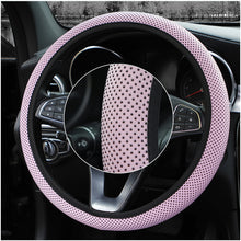 Load image into Gallery viewer, Universal 38cm Car Decor Steering Wheel Cover Interior Parts Protector Replacement Knitted fabric Car-styling Anti-Slip covers