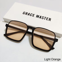 Load image into Gallery viewer, Oversized Sunglasses Womens Retro Square Half-Frame Square Sun Glasses Eyewear Luxury Brand Design UV400 Female Shades