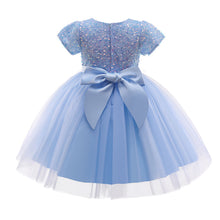 Load image into Gallery viewer, Wedding Birthday Dresses For Girls 3-8 Years Elegant Party Sequins Tutu Christening Gown Kids Children Formal Pageant Clothes
