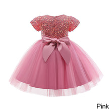 Load image into Gallery viewer, Wedding Birthday Dresses For Girls 3-8 Years Elegant Party Sequins Tutu Christening Gown Kids Children Formal Pageant Clothes